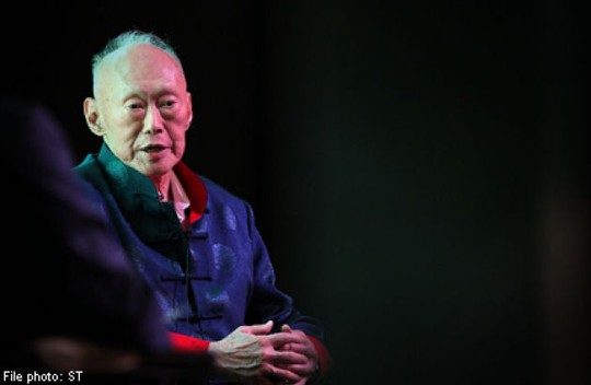 Cựu Thủ tướng Singapore Lý Quang Diệu đã bước qua tuổi 91. Ảnh: Straits Times